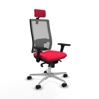 Piqueras y Crespo Piqueras-y-crespo Silla De Oficina Roja Con Reposacabezas