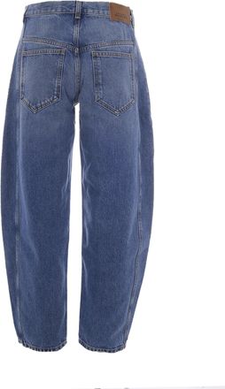 Isabel Marant Barrel-Cut Light Blue Denim Jeans
