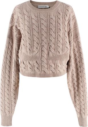 CHRISTOPHER ESBER Cropped Cable-knit Underwired Jumper Size M
