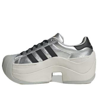adidas (WMNS) adidas Superstar Bold Silver Metallic Black KJ4620