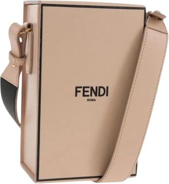 Fendi Pre-owned Vintage Cross Body Bag - Dames - Vintage Schoudertas - Beige - ONE Size - Leer - Vintage