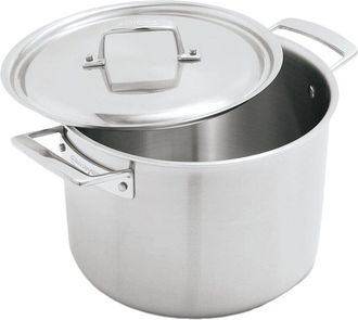 Demeyere Essential 5-Ply 8Qt Stainless Steel Stock Pot With Lid