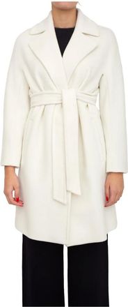 Max Mara Dames, Mantels, Wit, Maat: XS Wol