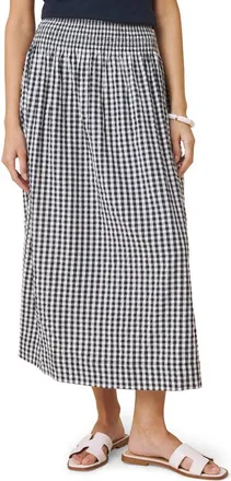 Splendid Gigi Gingham A-Line Skirt in Navy Blue/White at Nordstrom, Size X-Small