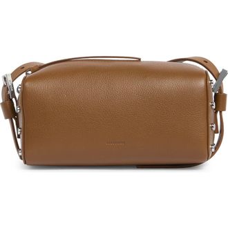 AllSaints Miro Barrel Crossbody Bag in Sepia Brown at Nordstrom Rack