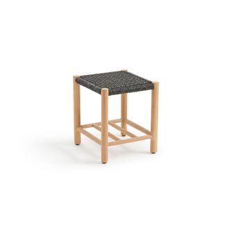 La Redoute Interieurs Kruk in teak en geweven hars, Jalek