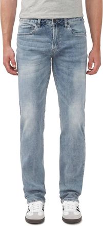 Buffalo David Bitton Straight Leg six Jeans In Contrasted Indigo