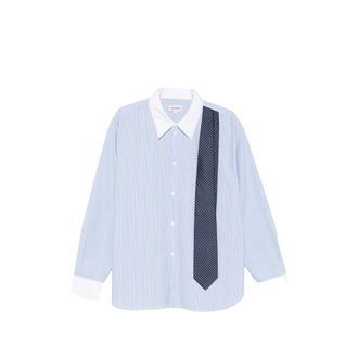 Charles Jeffrey Loverboy Striped Tie Shirt