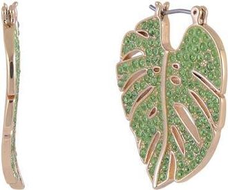 Hallmark Green Stone Palm Hoop Earrings at Nordstrom