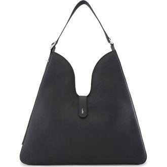 Behno Melina Nappa Leather Shoulder Bag in Black at Nordstrom