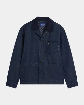 Scotch & Soda Men & apos;s Utility Cotton Denim Jacket