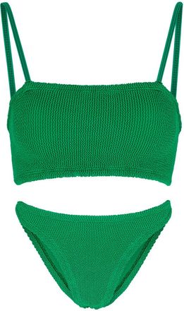 Hunza G Gigi Crinkle Bikini - Green - One Size