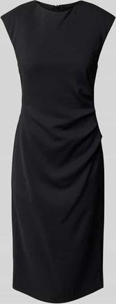 Marc Cain Etuikleid mit Raffungen in Black, Gr&ouml;&szlig;e 40