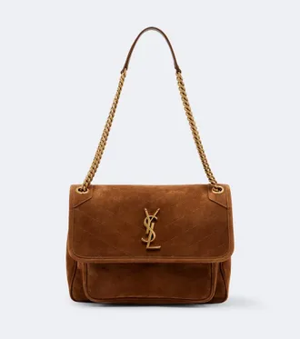 Saint Laurent Niki Large suede shoulder bag