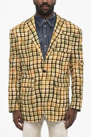Dsquared2 Blazer Effetto Acid Wash Con Tasche a Toppa Dsquared2