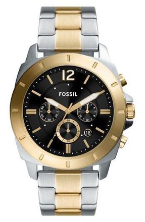 Fossil Privateer Chronograph Two-Tone Stainless Steel Watch at Nordstrom Rack