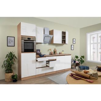 Respekta Cucina Modulo cucina blocco vuoto senza maniglie rovere bianco Lorena 280 cm Respecta