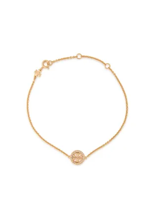Tory Burch Icon Pav&eacute; 18kt Gold-plated Bracelet - One Size