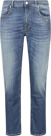 Department Five Stijlvolle Kurk Portemonnee - Heren - Slim Fit Jeans - Blauw - W30 - Katoen - Jeans