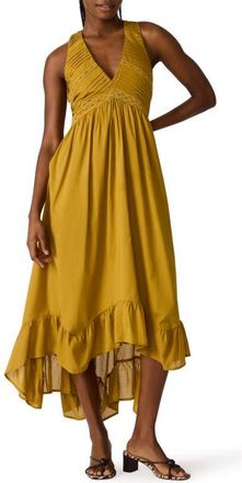 Steve Madden Miah Lace Trim Sleeveless High-Low Maxi Dress in Thyme Green at Nordstrom, Size X-Small