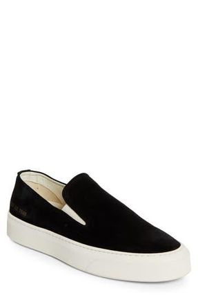 Common Projects Slip-On Sneaker in 7506 Black/White Sole at Nordstrom Rack, Size 13Us / 46Eu