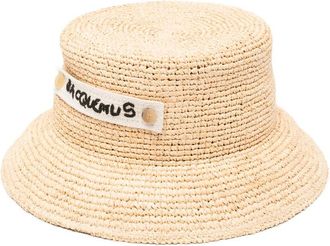 Jacquemus The Plage Logo-patch Raffia Hat