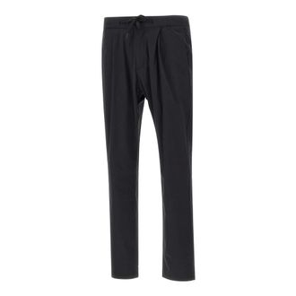 Herno Straight Trousers, male, Black, Size: XL Nylon Maestro Trousers