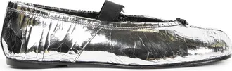 Maison Margiela Tabi Cracked Leather Ballerinas