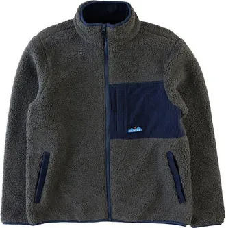 Kavu Wayside Fleece Jacket - Mens in Ocean Storm at Nordstrom, Size Medium
