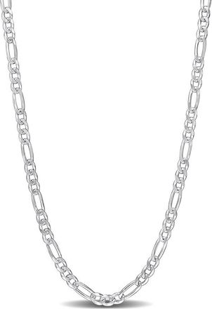Amour 3.8mm Figaro Chain Necklace In Sterling Silver, 20 In