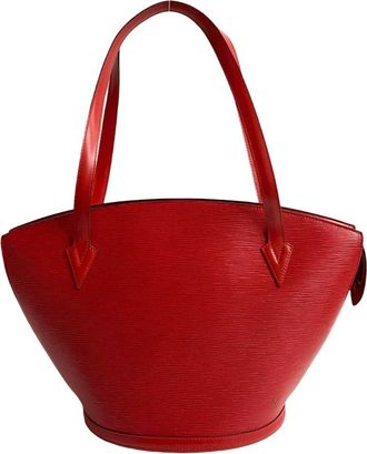 Louis Vuitton Red Color Epi Leather Tote Bag (Pre-Owned)