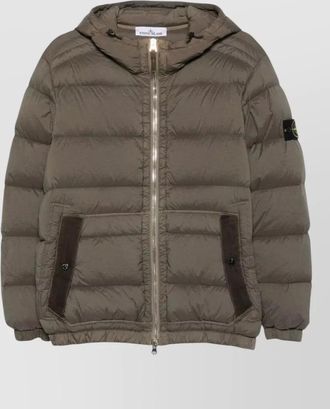 Stone Island hooded down puffer jacket