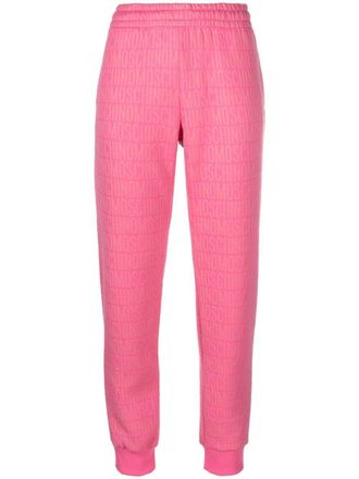 Moschino Trainingsbroek met logoprint - Roze