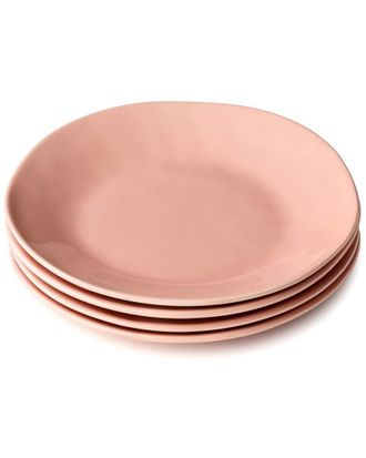 Certified International Desert Rose Set Of 4 Salad Plates