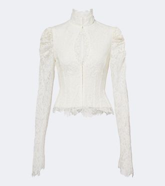 De La Vali Top Vitalis in pizzo di misto cotone