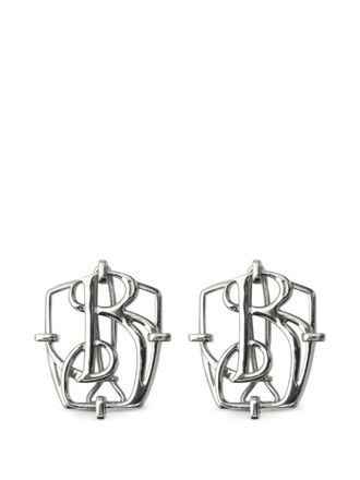 Burberry Fermacapelli con ciondolo B - Argento