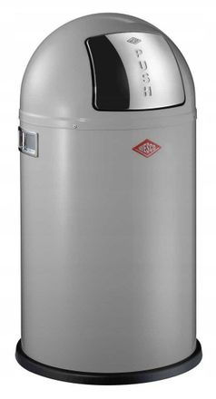 WESCO Pushboy Cubo De Basura Gris 50 Litros Dise&ntilde;o Retro