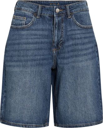 Vila Womens Vijaf Rw Bermuda Shorts MBD/BFS, Medium Blue (Medium Blue Denim), 12