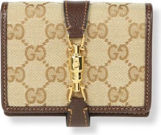 Gucci Jackie Medium Portemonnee - Dames - Accessoires - Beige - Maat: ONE Size Leer