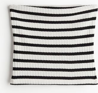 H&M Tubetop in Rippstrick - Schwarz