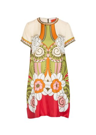 La DoubleJ LA Double J Swing Printed Silk Mini Dress - Multicoloured - 44 (UK12 / M)