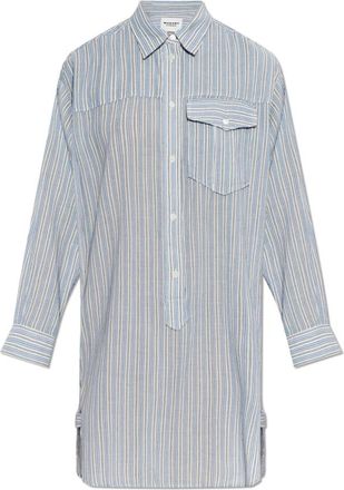 Isabel Marant Shirt Dresses, female, Blue, Size: 2XS Loriane Dress