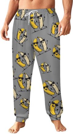 Generic Banana And Naked Banana Funny Mens Sweatpants Novelty Soft Running Joggers Yoga Pant Lounge Wear M