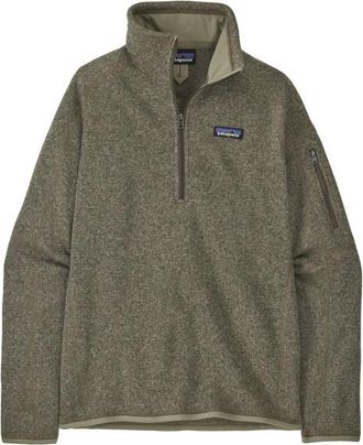 Patagonia Better Sweater 1/4 Zip Fleecepullover für Damen | oliv/grau