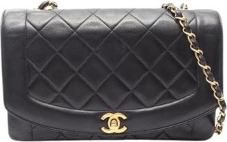 Chanel Pre-owned Vintage Schoudertas - Dames - Vintage Schoudertas - Zwart - ONE Size - Leer - Vintage