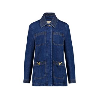 Valentino Patch-pocket Denim Jacket
