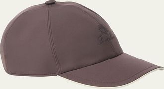 Loro Piana Mens Water-Resistant 6-Panel Baseball Cap