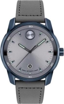 Movado Bold Verso Quartz Grey Dial Mens Watch 3601205