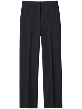 Frankie Shop Slim-Fit Tailored Pants with Subtle Pinstripe Detailing