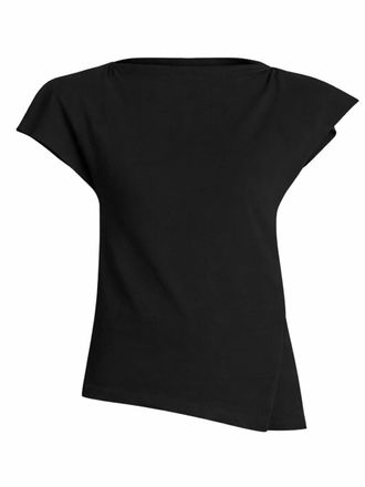 Isabel Marant White Sebani Cotton Asymmetrical T-Shirt